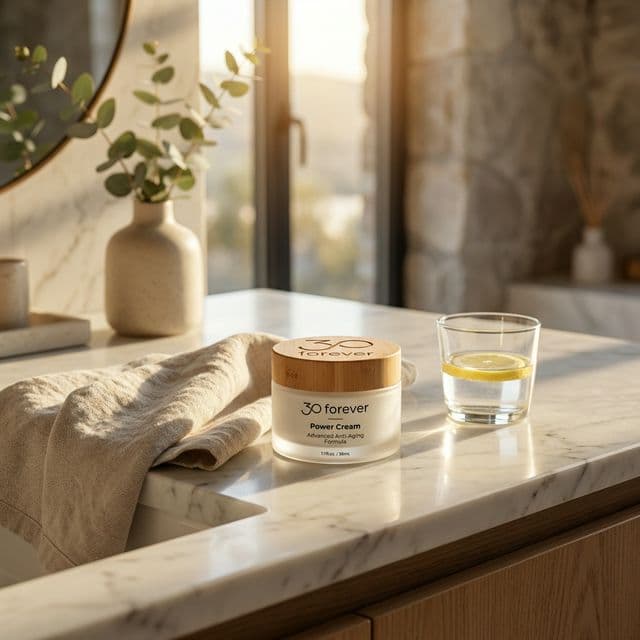 30Forever Power Cream lifestyle mockup
